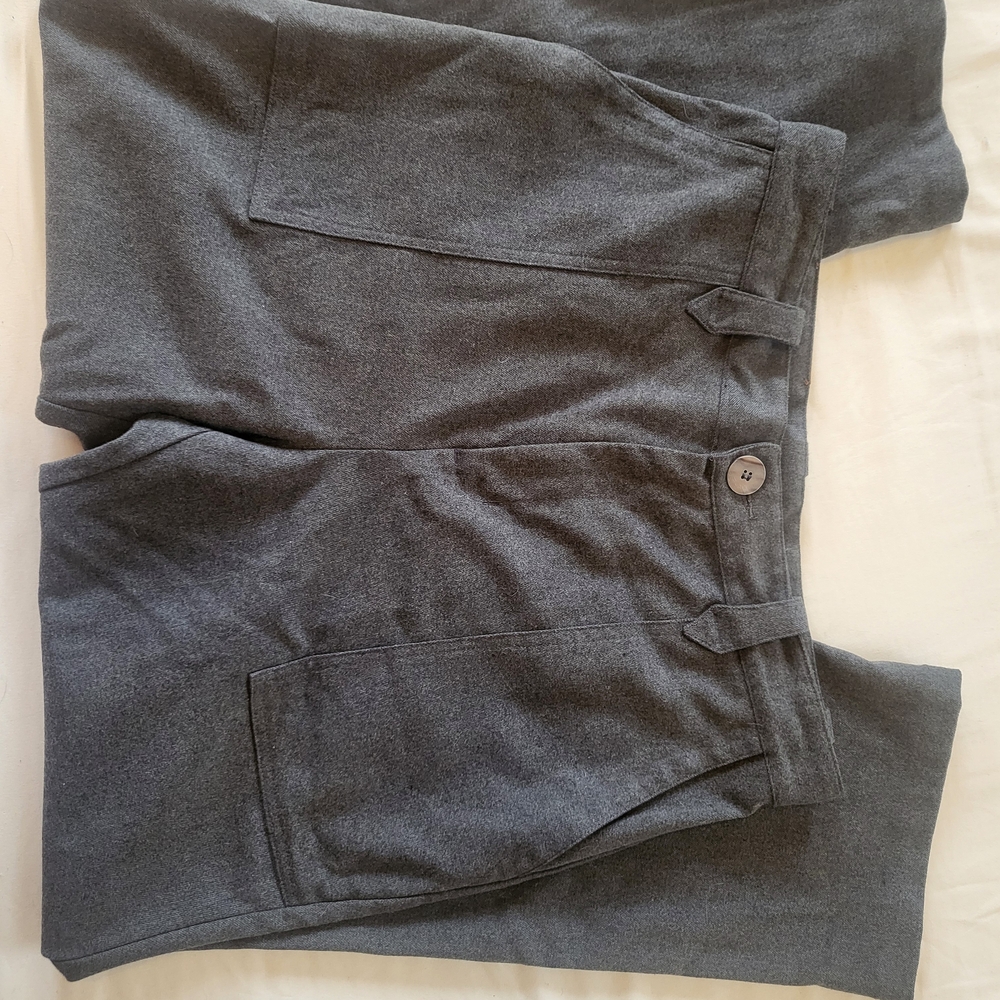 Fashion Brand Company Gray Trousers with Face Design - Picture 3 of 4